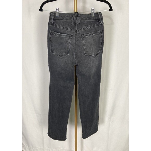 Good American Women's Sz 4/00 Icon Jeans Style:GLSAF478BT Straight Leg Black EUC - Picture 3 of 7